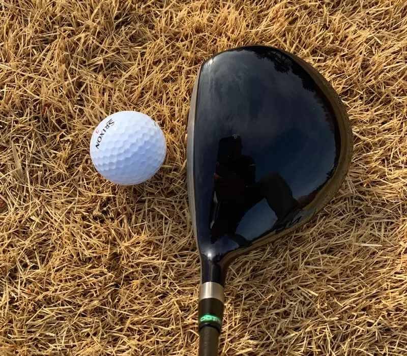 芝の上,TTXブラッシーとゴルフボールの比較画像