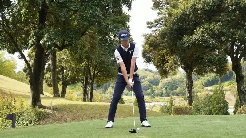 星野陸也,ドライバースイング,アドレス
