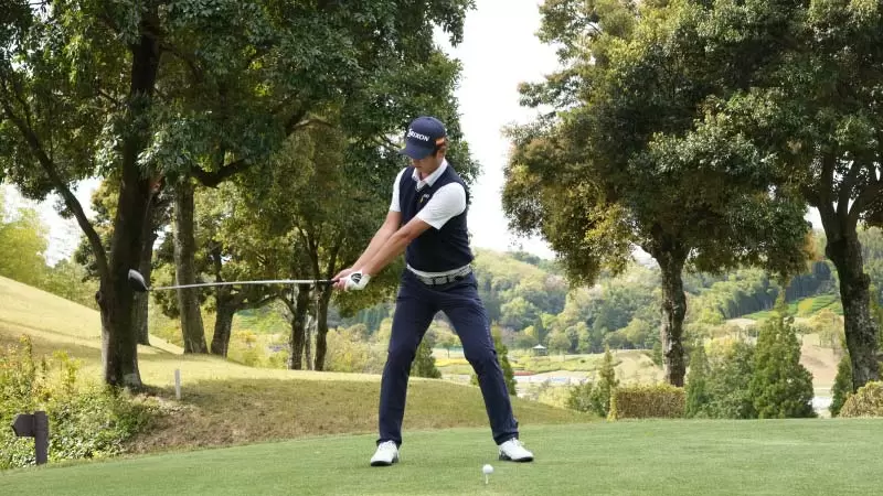 星野陸也,ドライバースイング,バックスイング