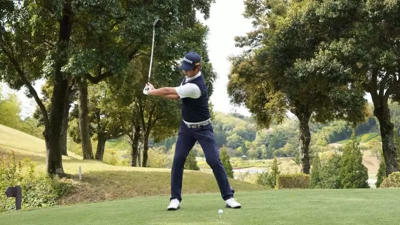 星野陸也,ドライバースイング,バックスイング