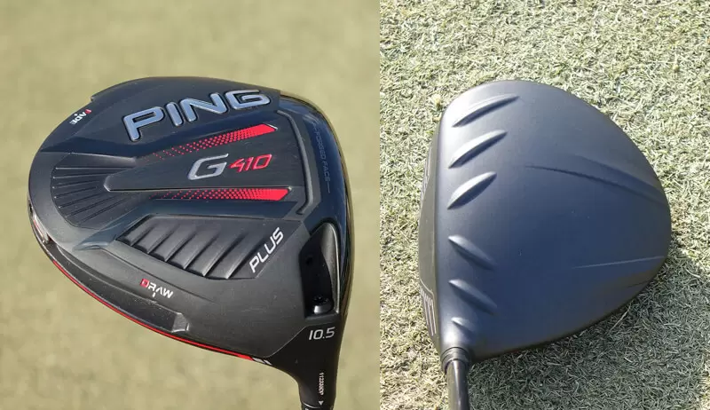 PING G410 PLUS ドライバーのヘッドアップ写真