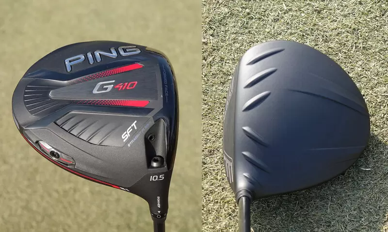 PING G410 SFT ドライバーのヘッドアップ写真