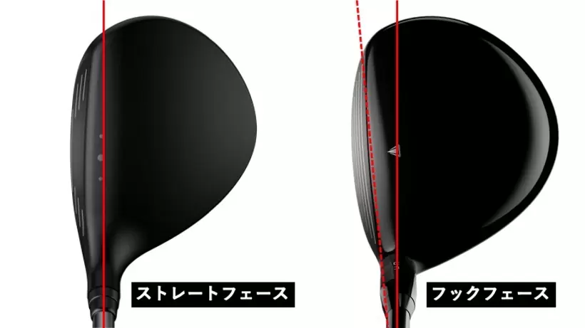 ストレートフェース,フックフェース
