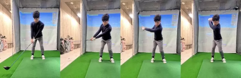 ドライバーの打ち方,バックスイング