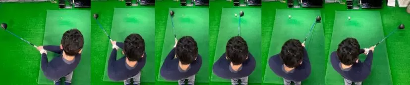 ドライバー,スイング軌道,インサイドイン