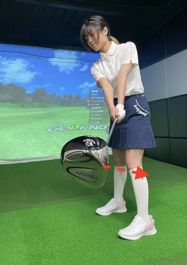 フォローでフェースは閉じているのが理想