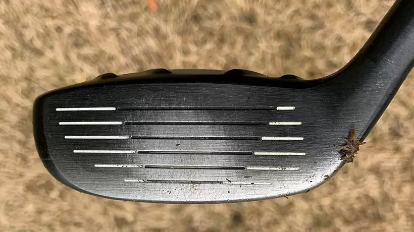 武尾プロの使っているユーティリティフェース面のアップ写真