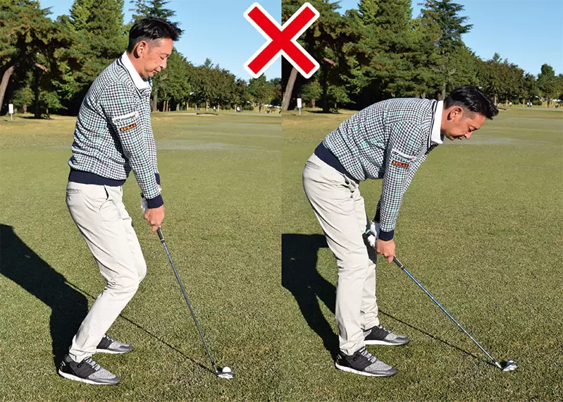 アイアン,アドレス,構え方