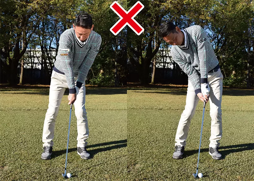 アイアン,アドレス,構え方