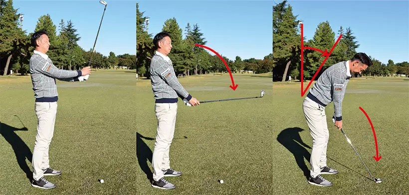 アイアン,アドレス,構え方