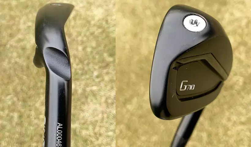 PINGのG710アイアンのヘッド部分アップ写真
