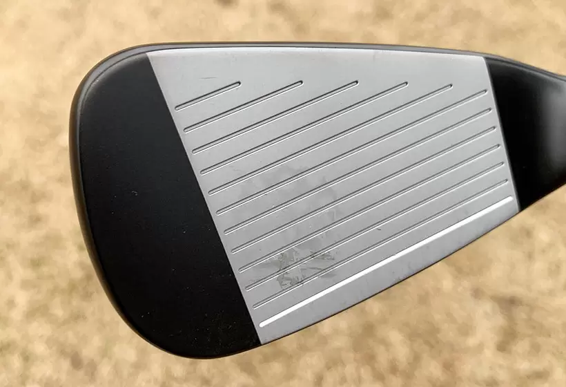 PINGのG710アイアンのフェース面アップ写真