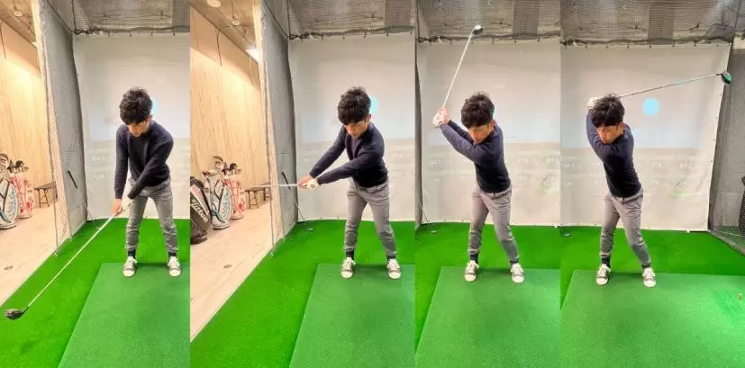 フェアウェイウッド,バックスイング