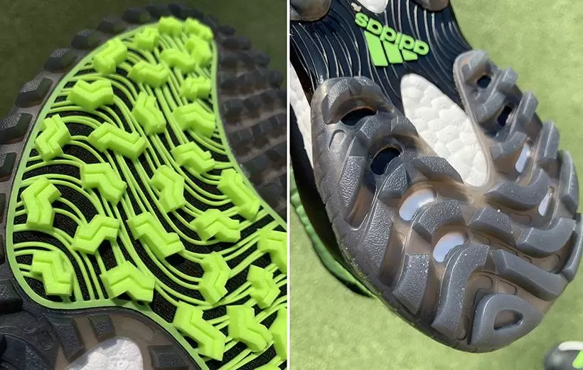 アディダスゴルフのコードカオス裏部分のアップ写真