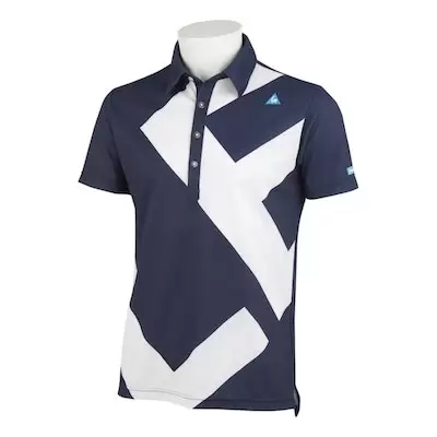 ルコックスポルティフ（ゴルフ） ゴルフウェア 春 夏 半袖シャツ（QGMRJA40AP） 別注モデル メンズ