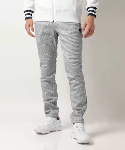 ルコックスポルティフ（ゴルフ） 【RIJOUME】プリントボンディングロングパンツ《はっ水・ストレッチ》