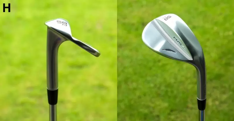 フォーティーンのニューウェッジRM-4,Hのソール部分の写真2種類