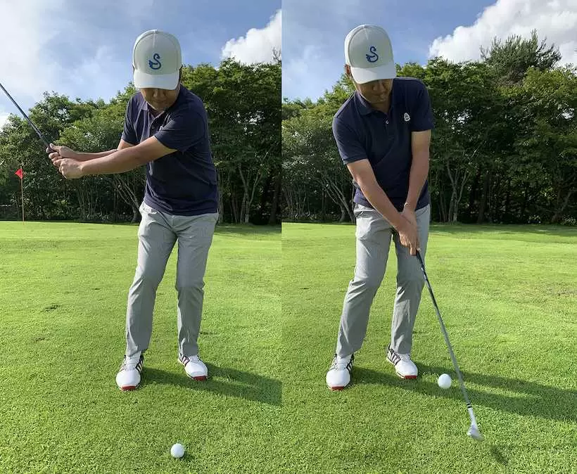 野村タケオの打つところの写真2枚