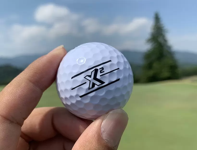 X2のロゴアップ写真