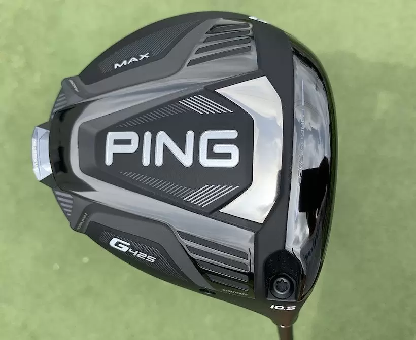 PING G425MAXドライバーのヘッド部分アップ写真