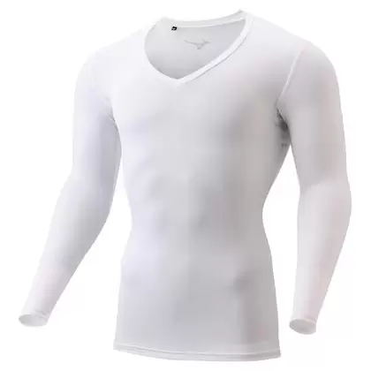 ミズノ バイオギア UVカット Vネックシャツ［メンズ］