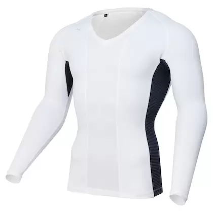 ミズノ ソーラーカットスーパークールII Vネック［メンズ］