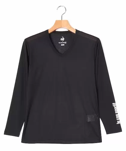 ルコックスポルティフ（ゴルフ） Vネックメッシュアンダーシャツ（吸汗速乾/UVケア(UPF15)/ECO）