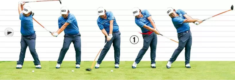 大槻智春のスイング