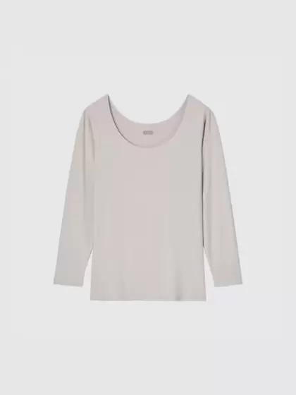 ユニクロ ヒートテックUネックT/8分袖