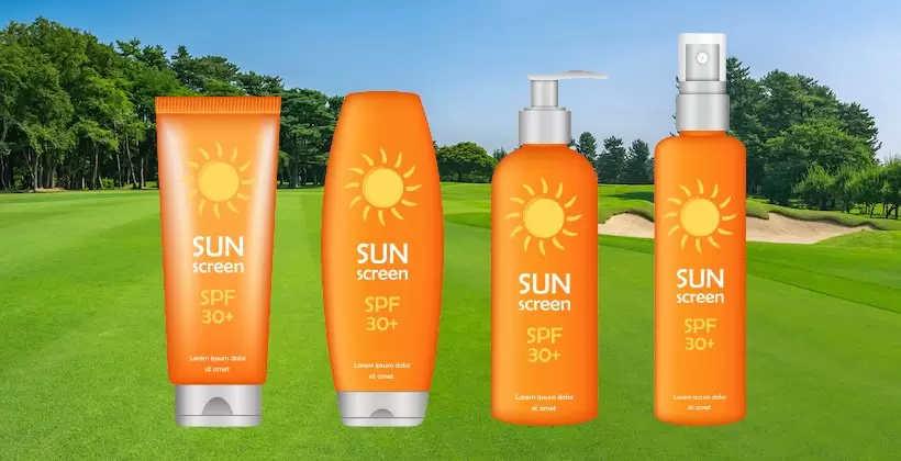 ゴルフの日焼け止め