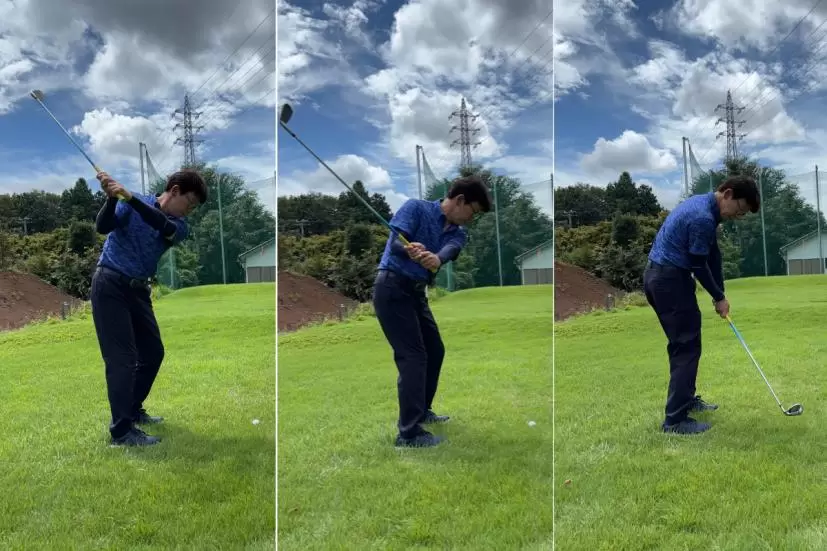 理想はインサイドからクラブを下ろすこと