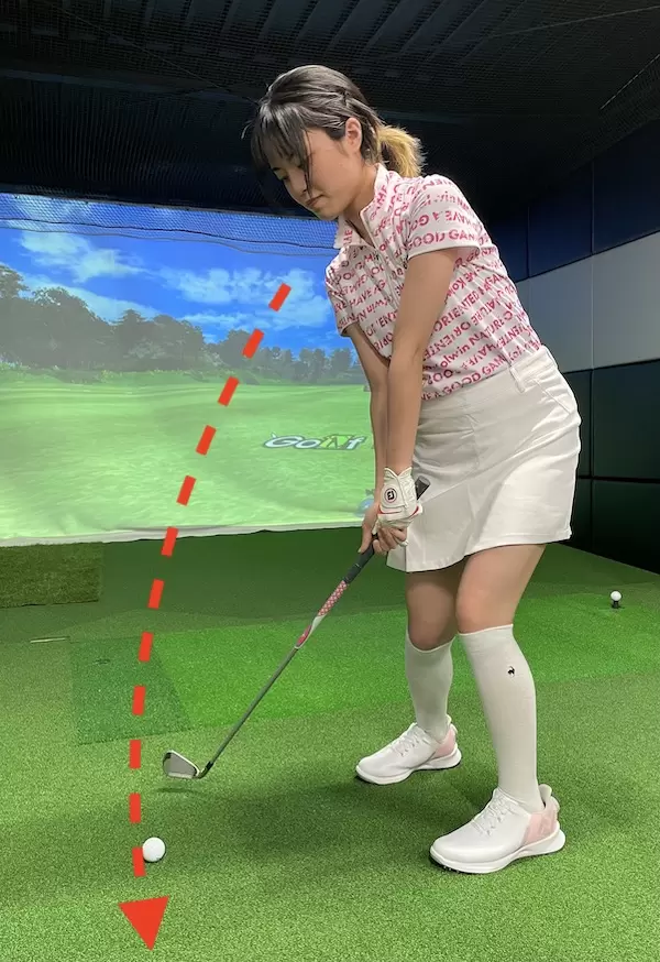 ゴルフ,ハンドファースト