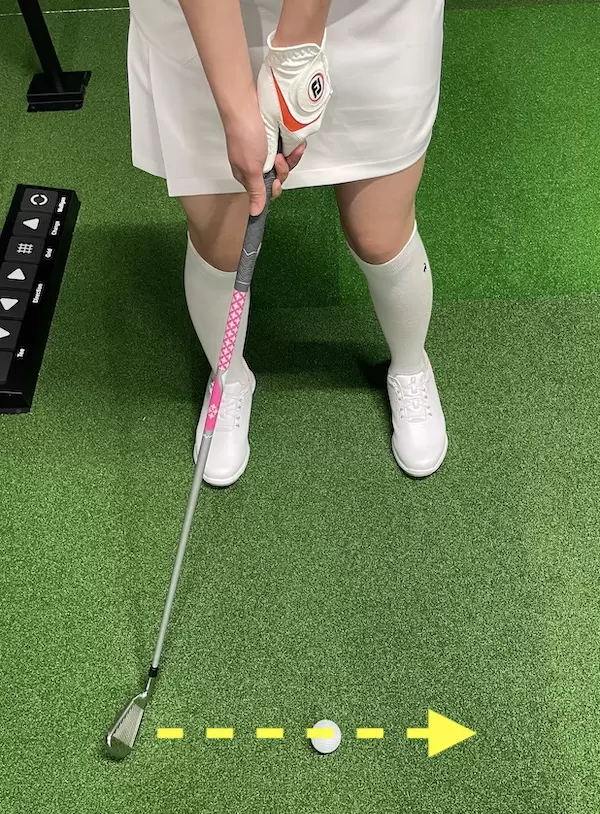 ゴルフ,ハンドファースト,インパクトゾーン