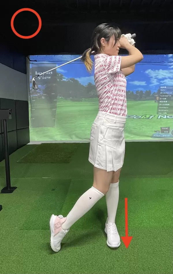 ゴルフ,ハンドファースト,フィニッシュ