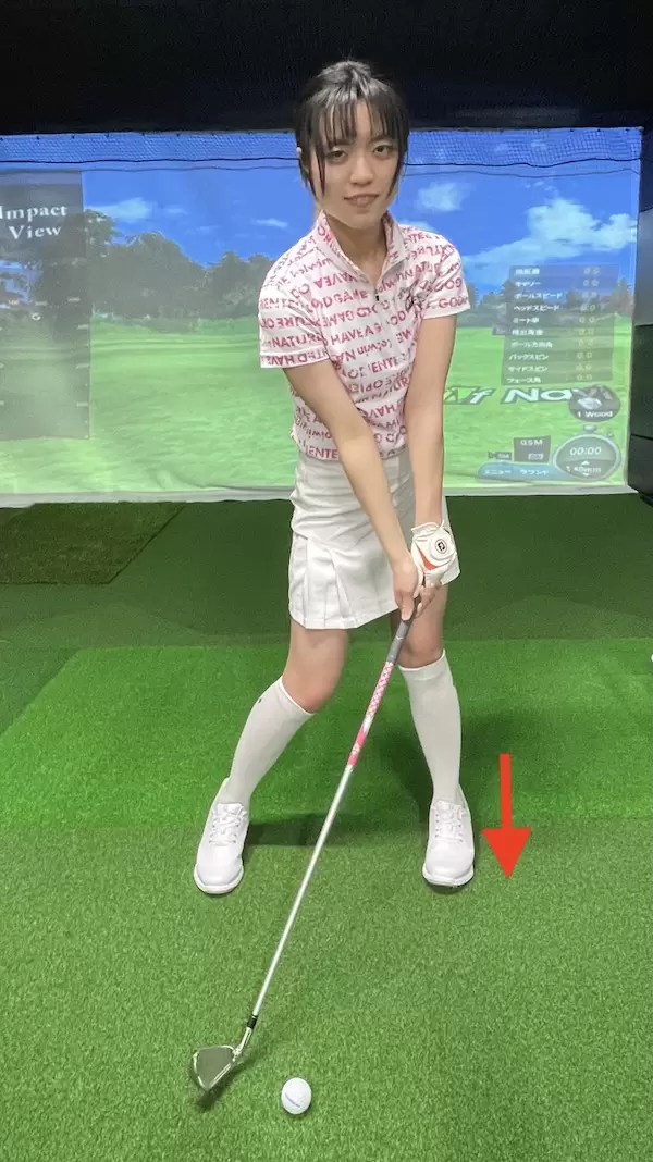 ゴルフ,ハンドファースト