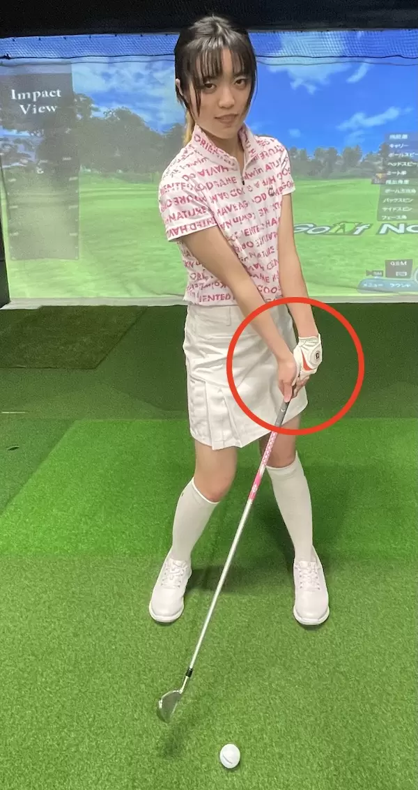 ゴルフ,ハンドファースト,スイング