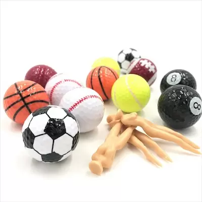 おもしろ ゴルフボール & セクシー ティー スポーツ ユニーク ゴルフ ボール 景品（6種類 1ダース 12個）