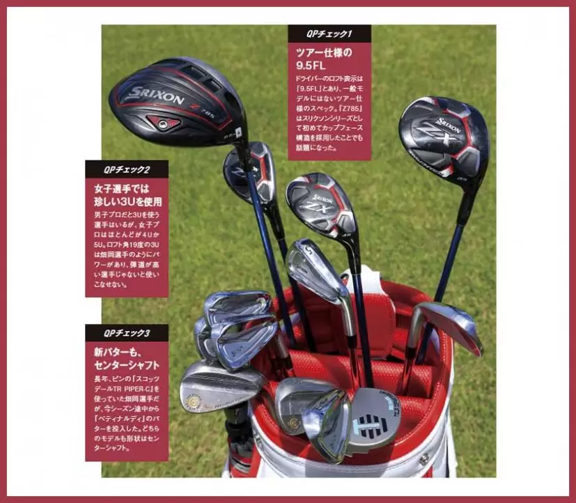 畑岡奈紗の東京五輪クラブセッティング