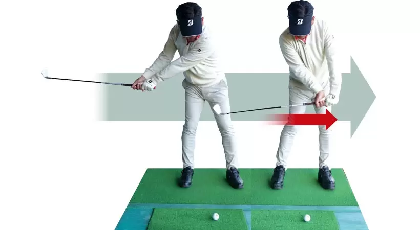 慣れてきたら通常のグリップに戻して、動きをしっかり確認しよう。鏡で確認するのもオススメ！