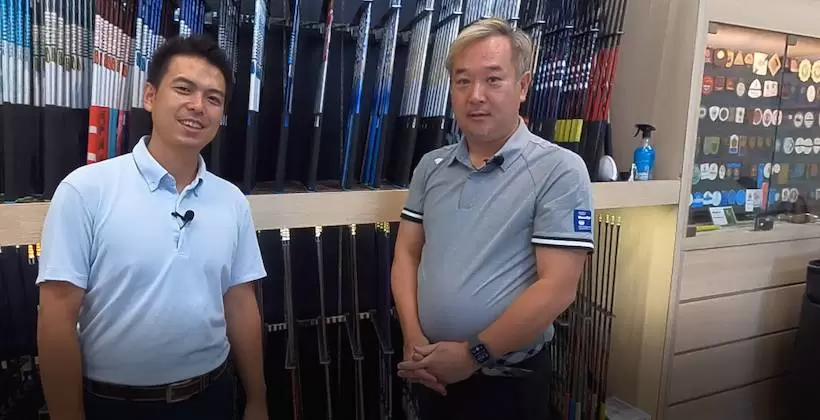 大蔵ゴルフスタジオの代表でフィッターの市川氏(右)と金子氏