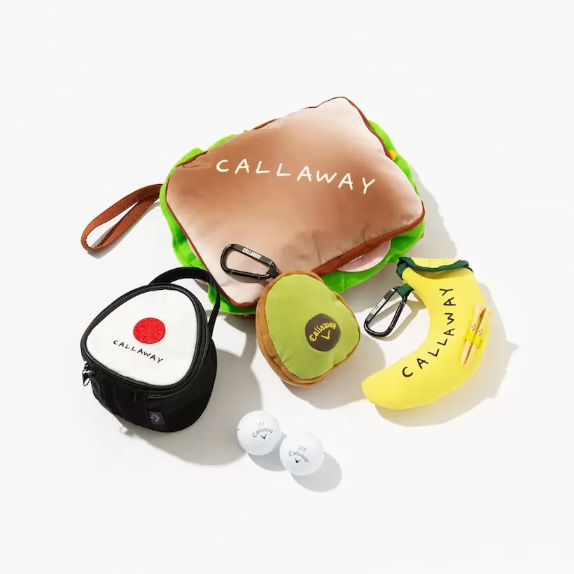 サンドウィッチ型マルチポーチ、おにぎりケース、アボカド型ボールポーチ、バナナケース