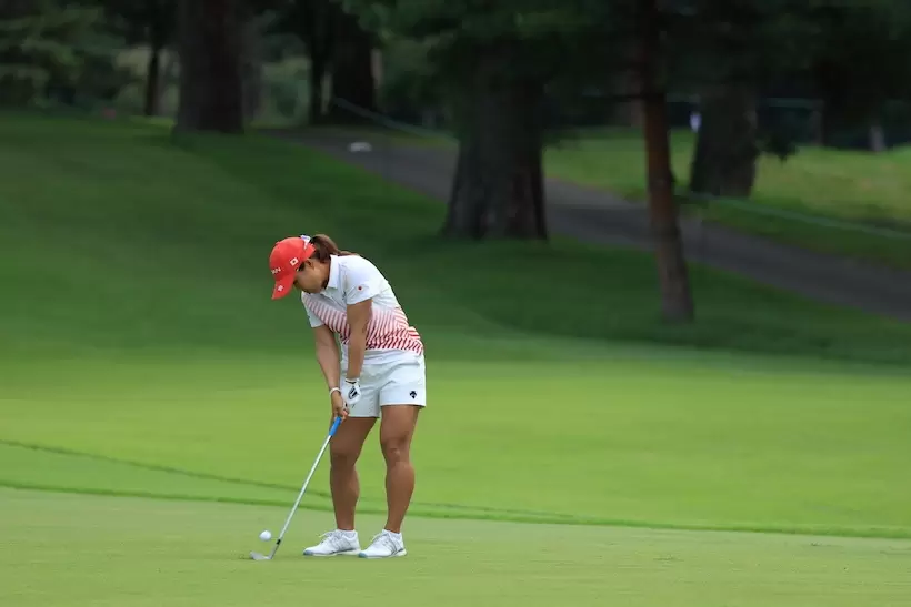 畑岡奈紗アプローチ｜インパクト