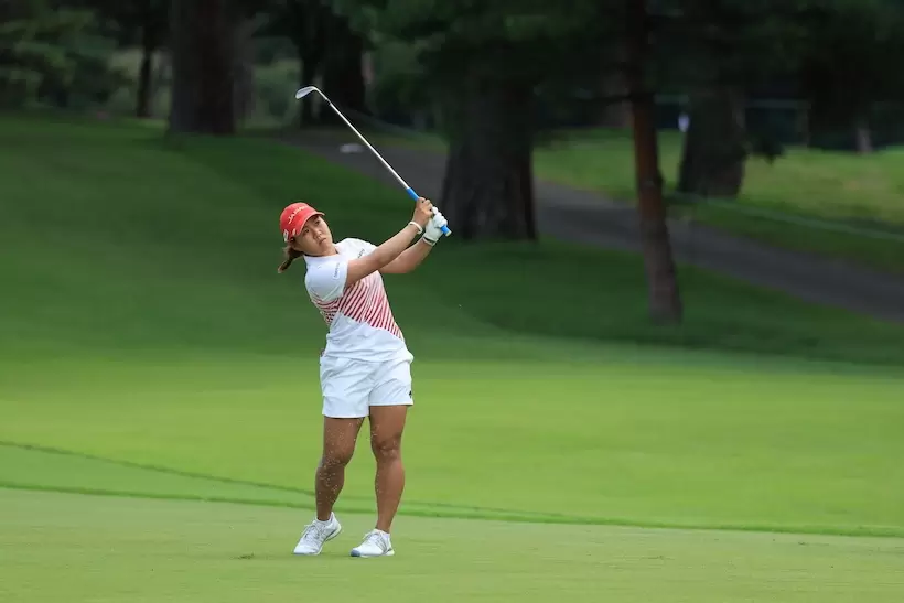 畑岡奈紗アプローチ｜フィニッシュ