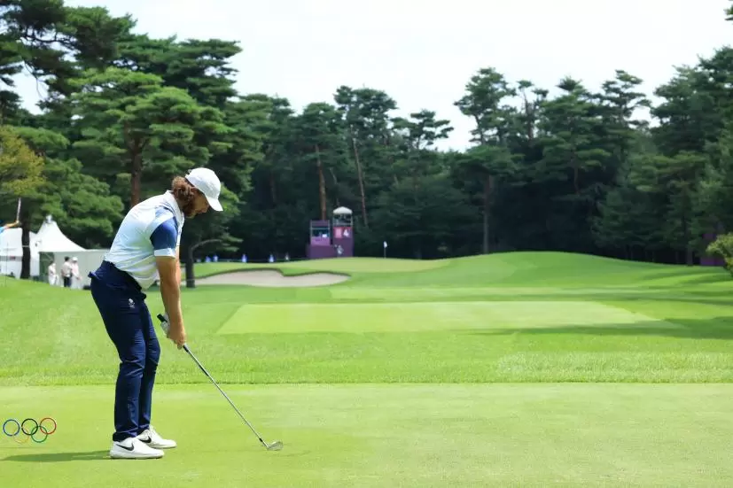 トミー・フリートウッドのアイアン後方連続写真【2020東京五輪・R3】（2021年）