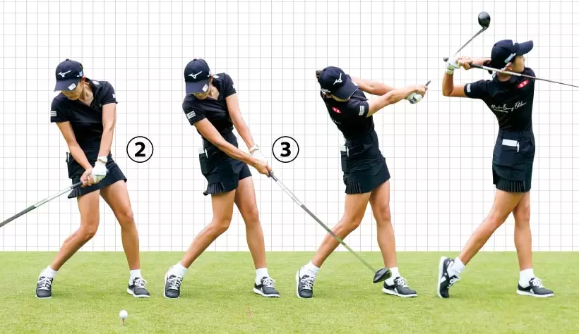 女子プロ連続写真｜女子プロのドライバーテクニック（1/3）