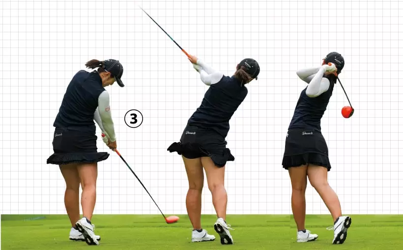 女子プロ連続写真｜女子プロのドライバーテクニック（1/3）