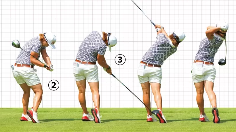 女子プロ連続写真｜女子プロのドライバーテクニック（1/3）