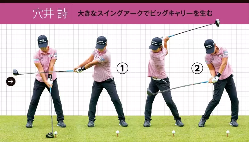 女子プロ連続写真｜女子プロのドライバーテクニック（1/3）