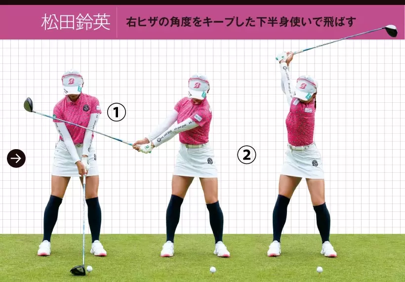 女子プロ連続写真｜女子プロのドライバーテクニック（1/3）