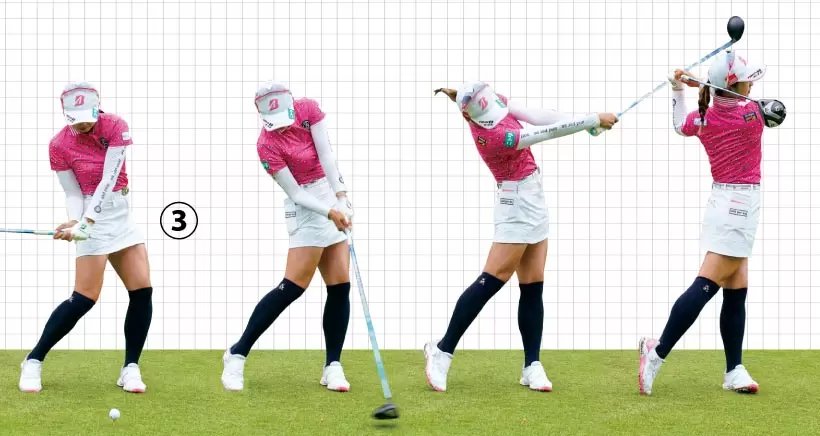 女子プロ連続写真｜女子プロのドライバーテクニック（1/3）